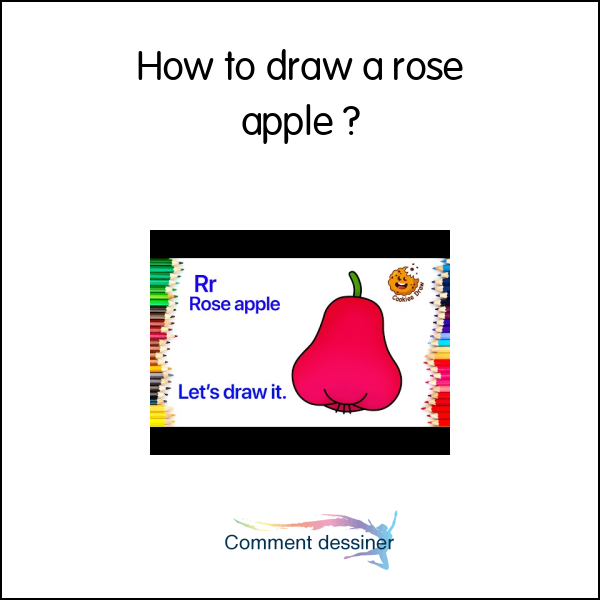 How to draw a rose apple